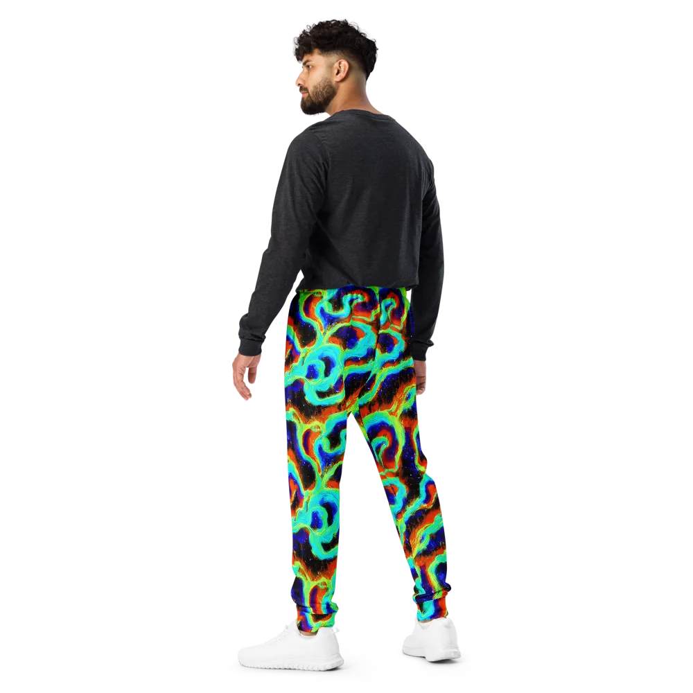 Solar Seafoam on Men's Joggers — Back