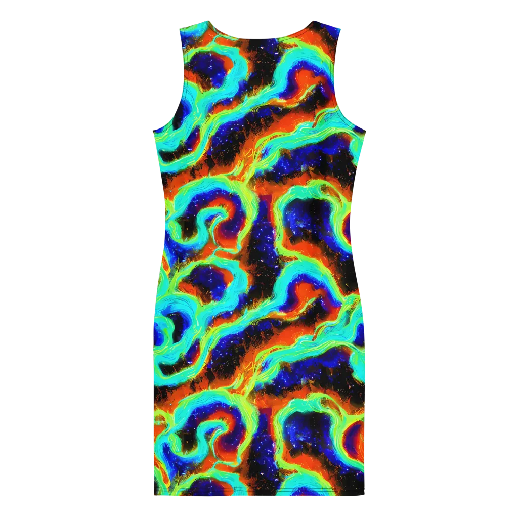 Solar Seafoam on Bodycon Dress — Back