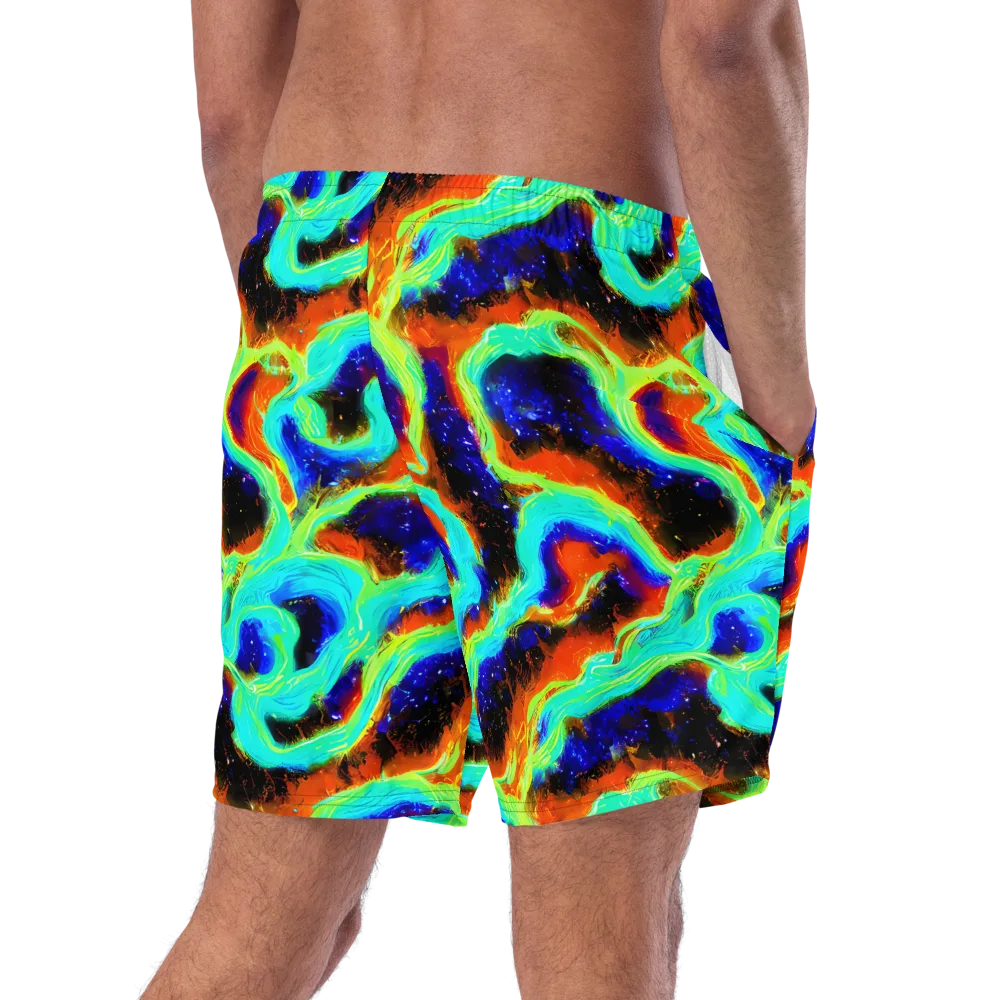 Solar Seafoam on Swim Trunks — Right Back