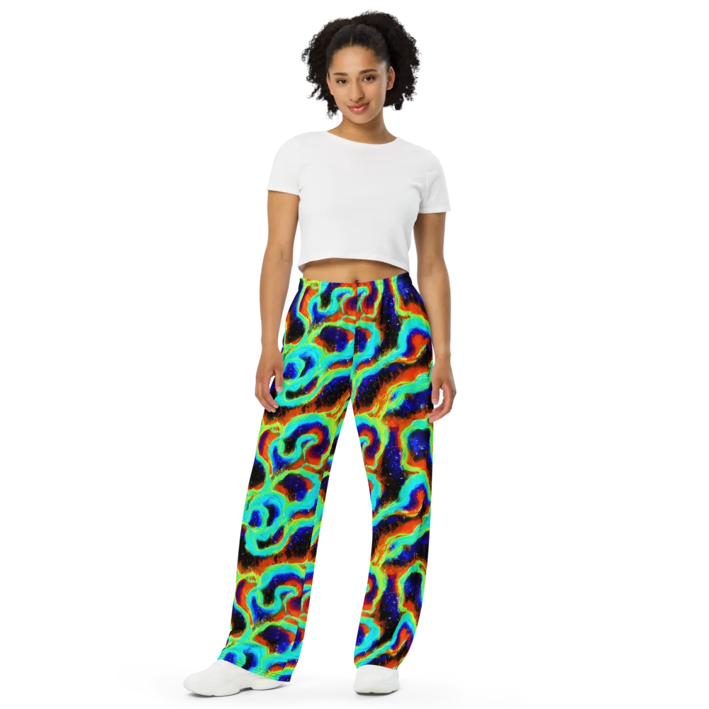 Solar Seafoam on Wide-Leg Pants — Front