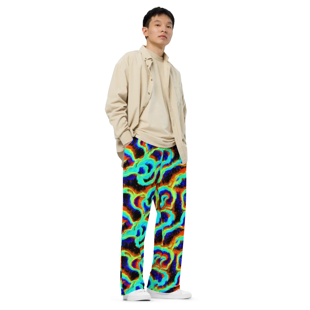 Solar Seafoam on Wide-Leg Pants — Right Front