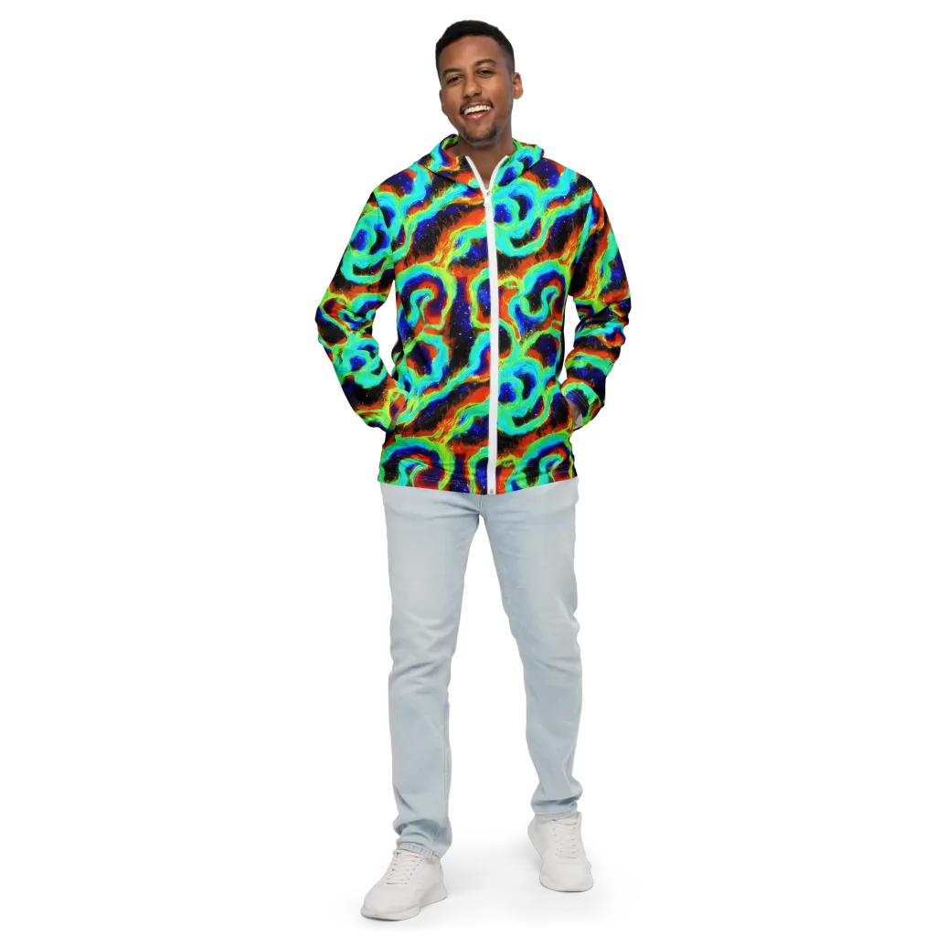 Solar Seafoam on Men's Windbreaker — Front