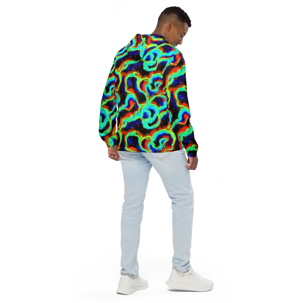Solar Seafoam on Men's Windbreaker — Back
