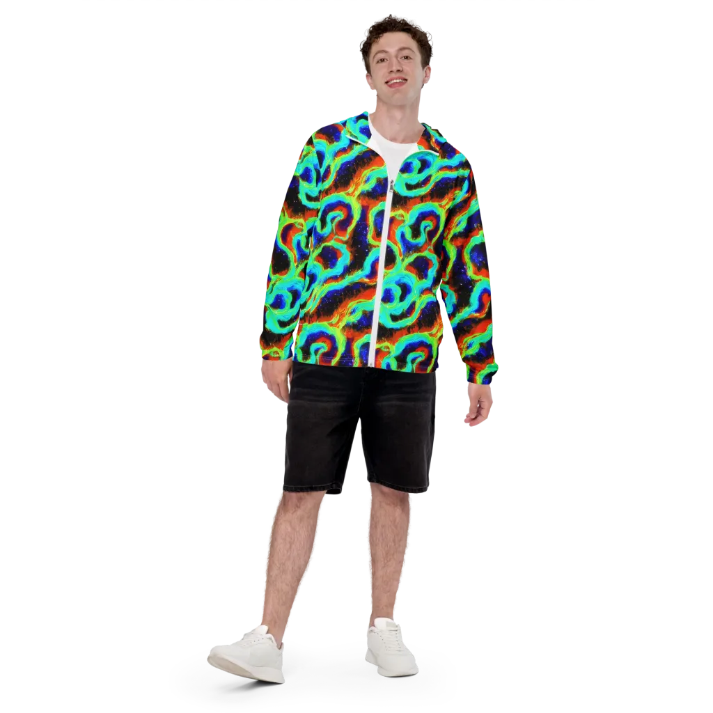 Solar Seafoam on Men's Windbreaker — Front