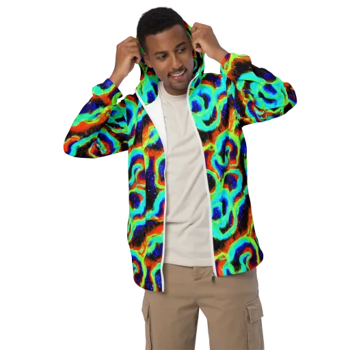 Solar Seafoam on a Men's Windbreaker