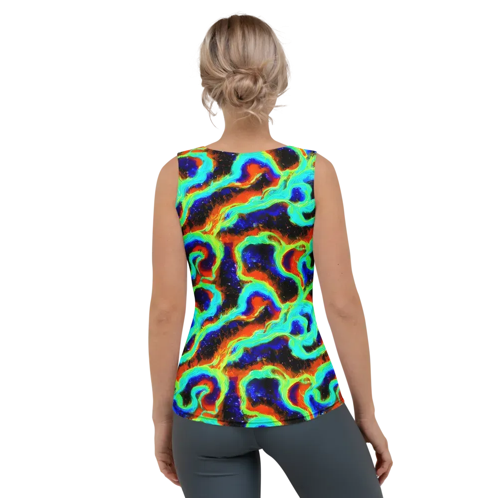 Solar Seafoam on Women's Tank Top — Back