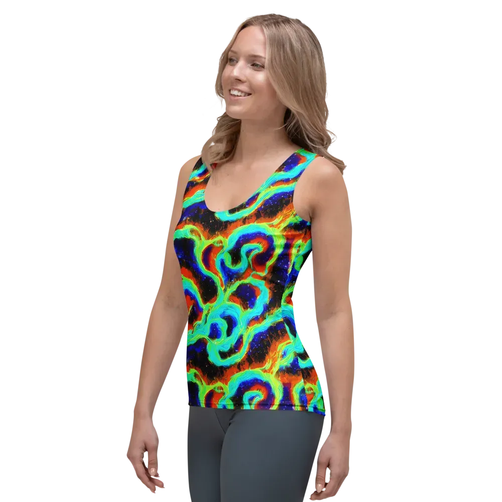 Solar Seafoam on Women's Tank Top — Left Front