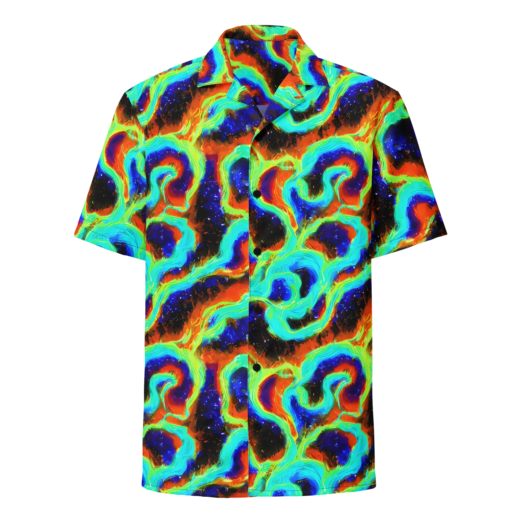 Solar Seafoam on Button Shirt — Front