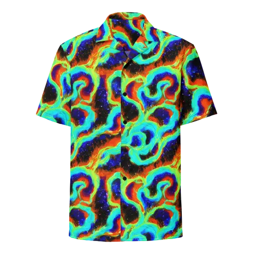 Solar Seafoam on a Button Shirt