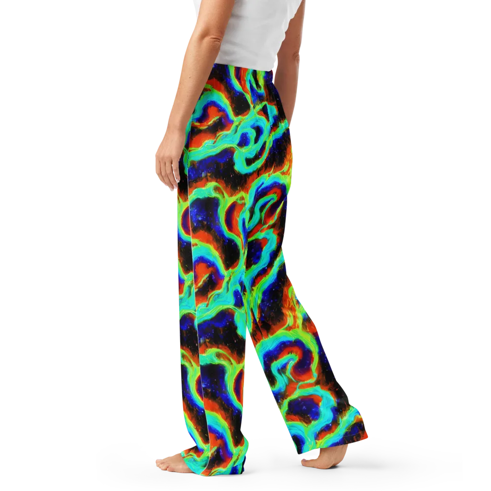 Solar Seafoam on Women's Pajama Pants — Left