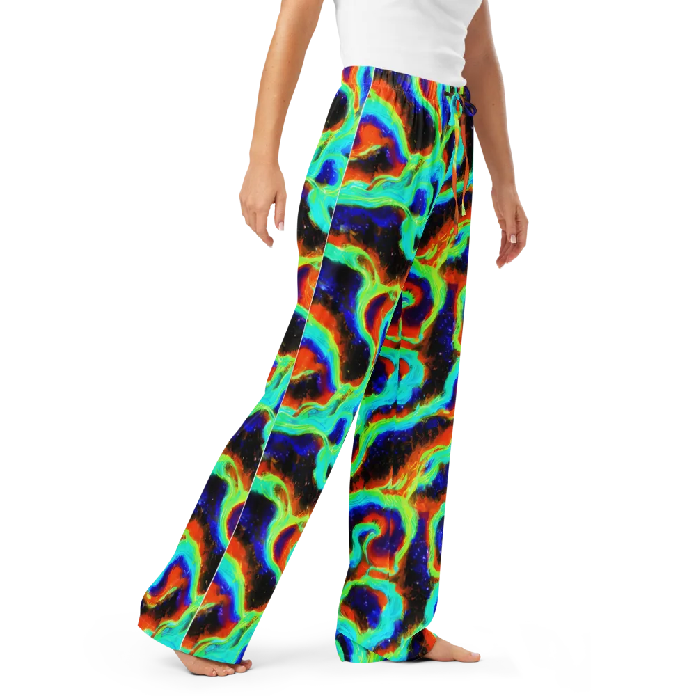Solar Seafoam on Women's Pajama Pants — Right Front