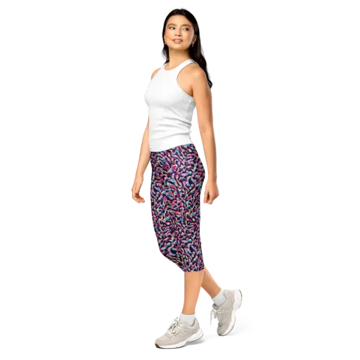 The Chromatic Wave on a Capri Leggings