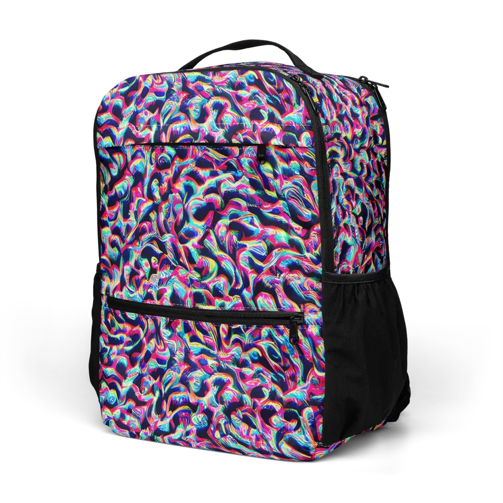 The Chromatic Wave on Utility Backpack — Left Front