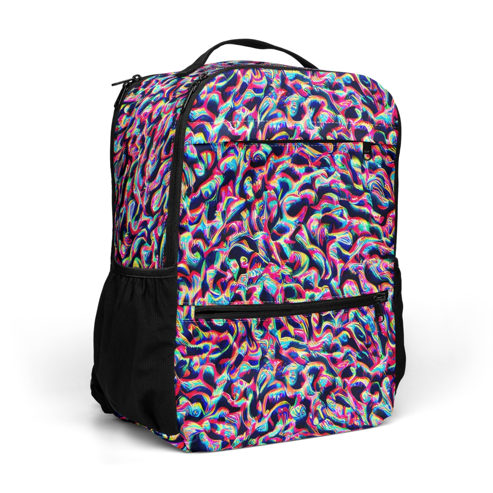 The Chromatic Wave on Utility Backpack — Right Front