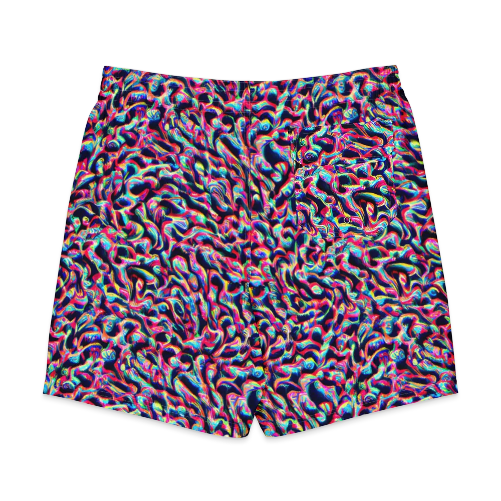 The Chromatic Wave on Men's Board Shorts — Back