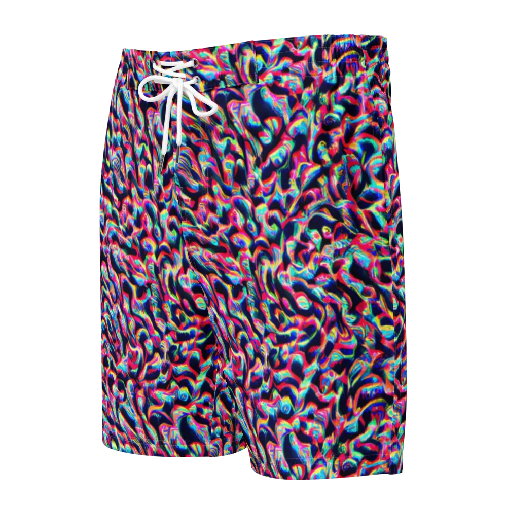The Chromatic Wave on Men's Board Shorts — Front