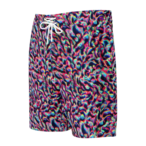 The Chromatic Wave on a Men's Board Shorts