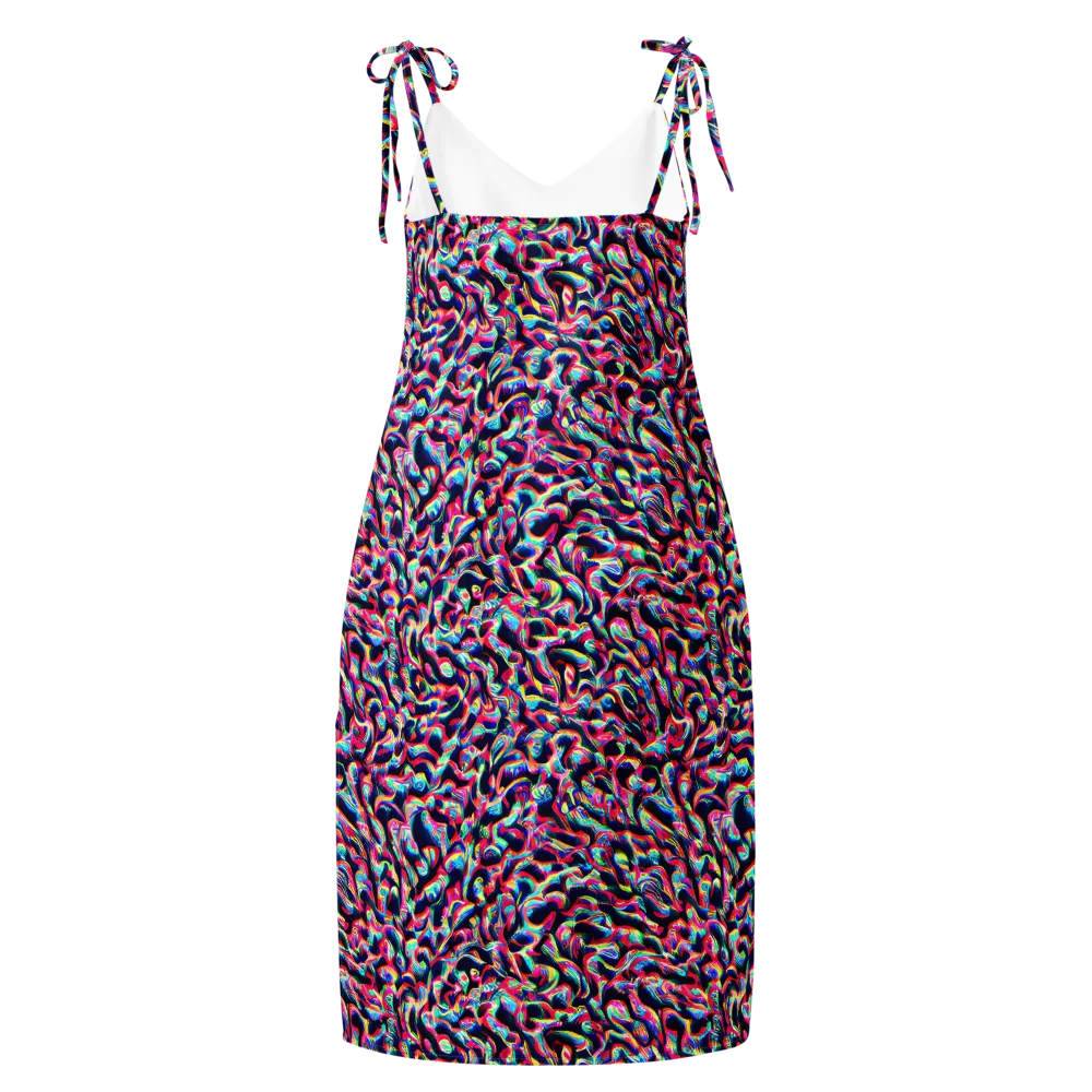 The Chromatic Wave on Slip Dress — Back