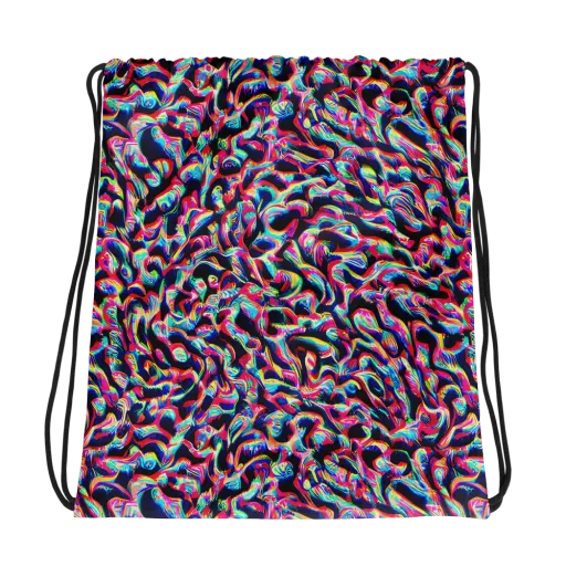 The Chromatic Wave on a Drawstring Bag