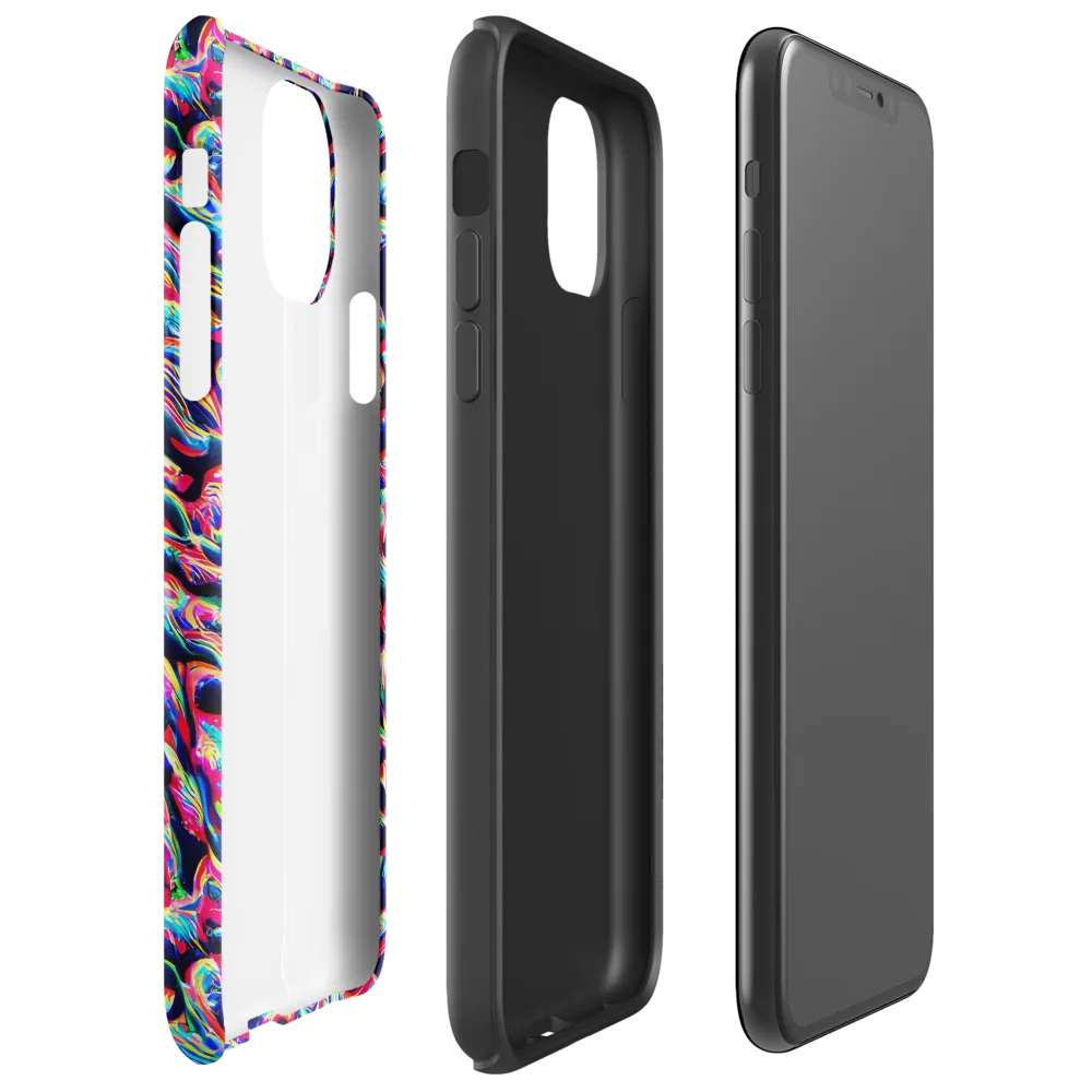 The Chromatic Wave on Tough Case for iPhone® — Right