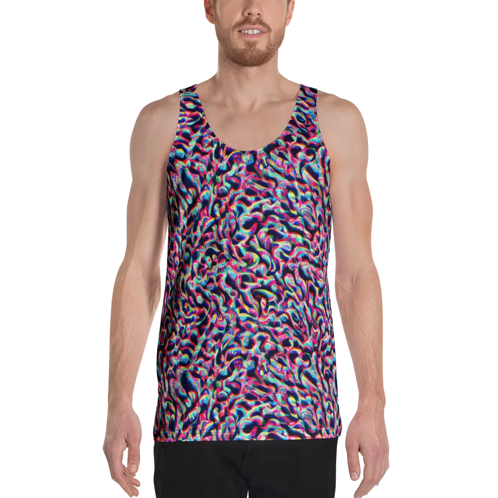 The Chromatic Wave on Men's Tank Top — Front