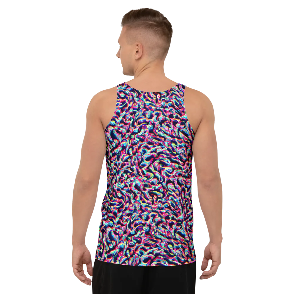 The Chromatic Wave on Men's Tank Top — Back