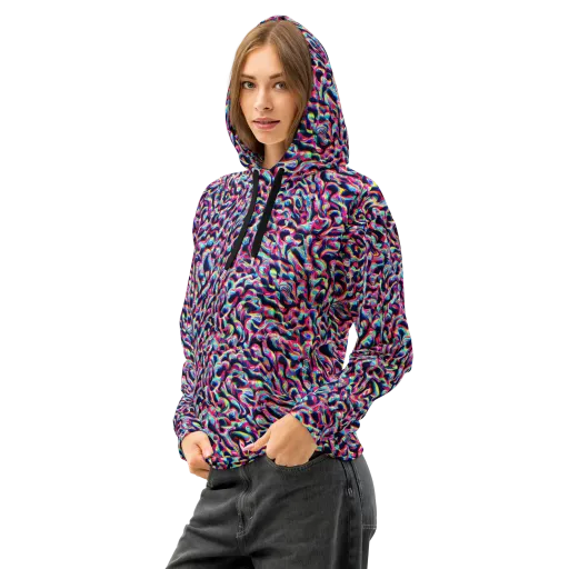 The Chromatic Wave on a Cotton Hoodie