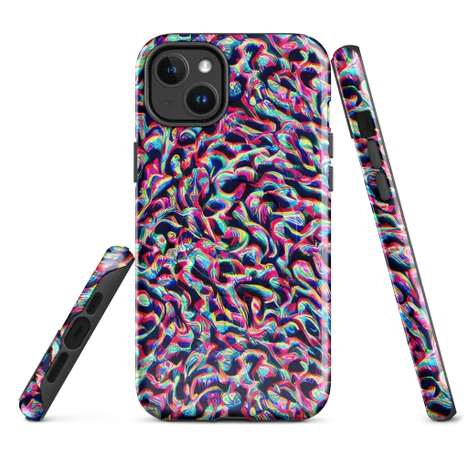 The Chromatic Wave on a MagSafe Tough Case for iPhone®