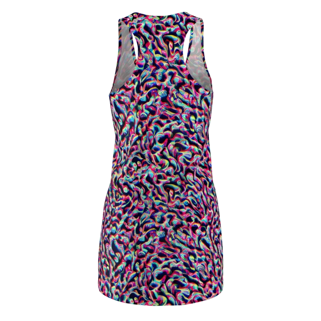 The Chromatic Wave on Racerback Dress — Back