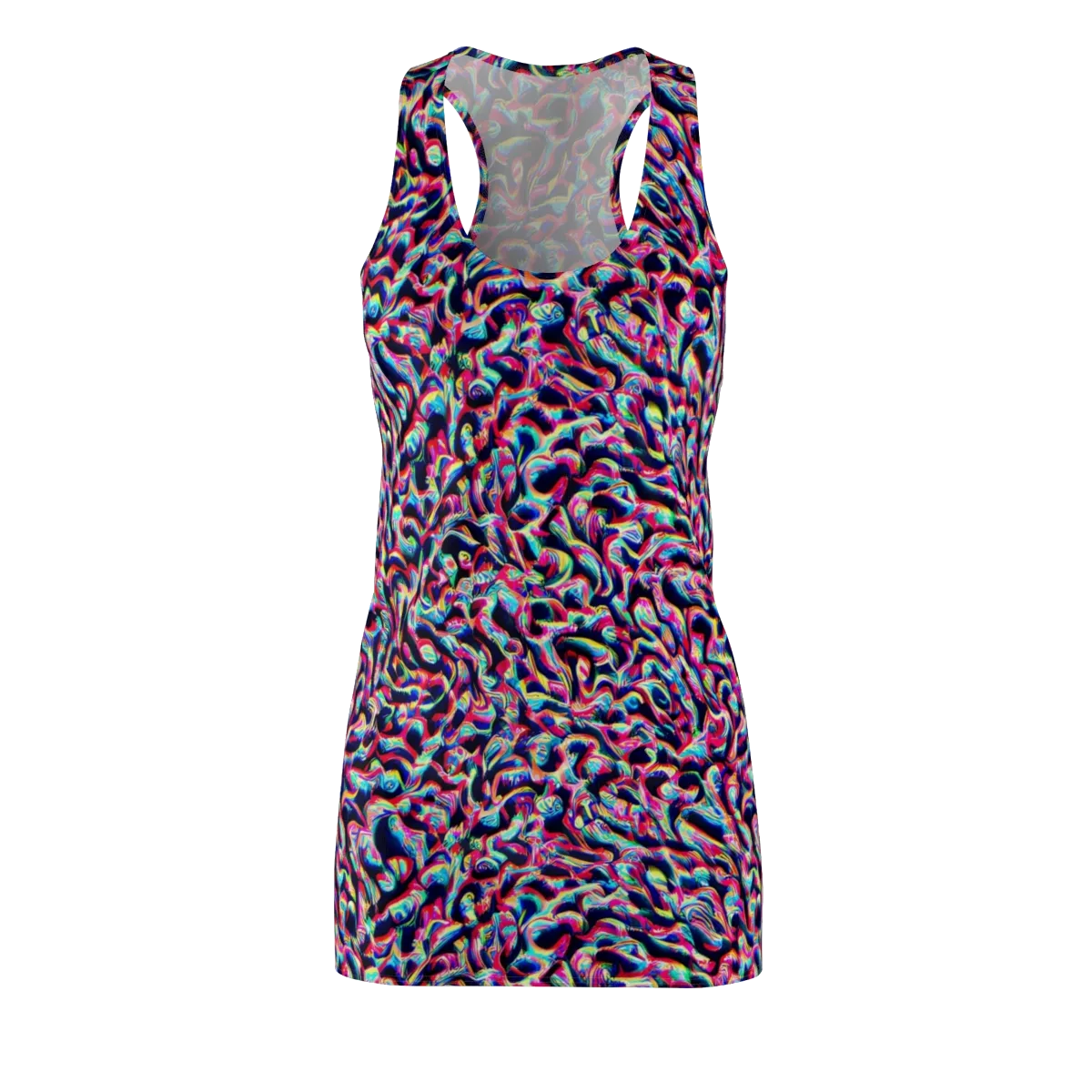 The Chromatic Wave on Racerback Dress — Front