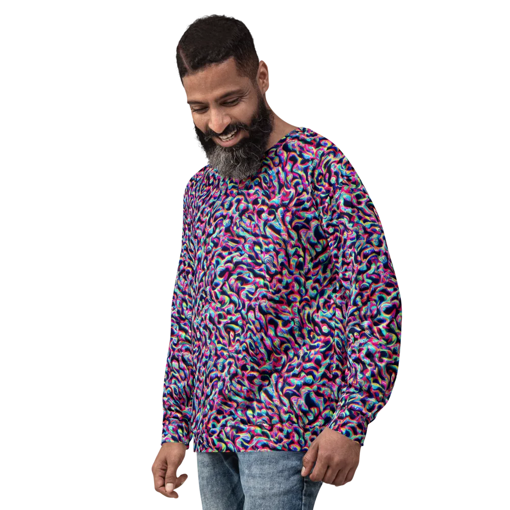 The Chromatic Wave on Sweatshirt — Left Front