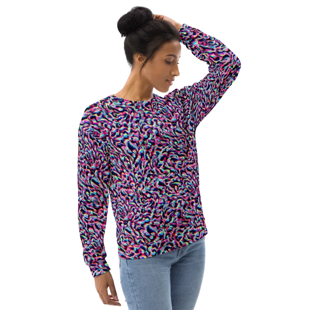 The Chromatic Wave on Sweatshirt — Right Front