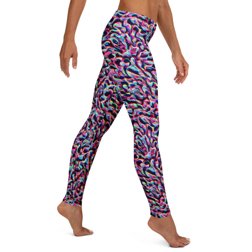The Chromatic Wave on Leggings — Right