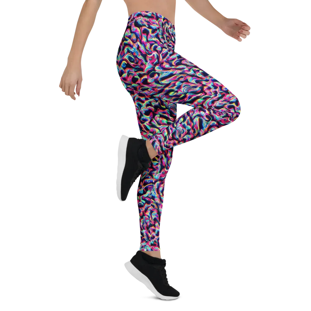 The Chromatic Wave on Leggings — Right