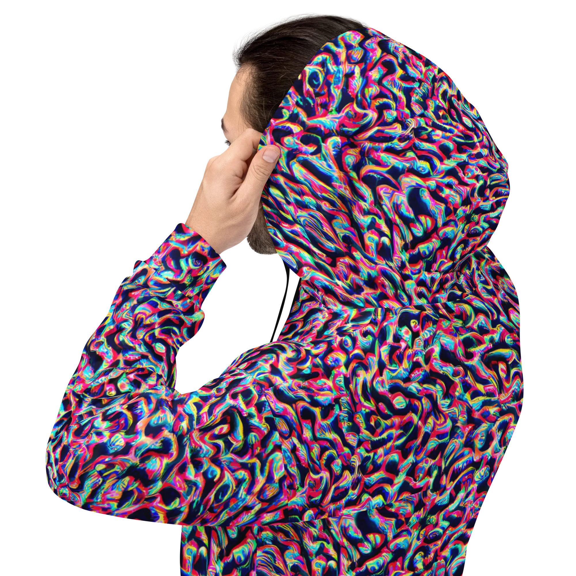 The Chromatic Wave on Hoodie — Back