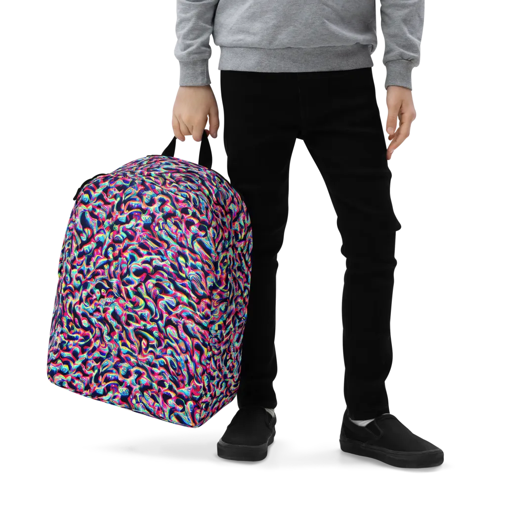 The Chromatic Wave on Minimalist Backpack — Zoomed-in