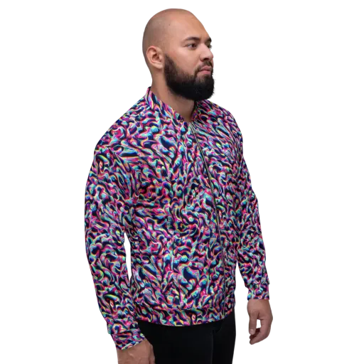 The Chromatic Wave on a Bomber Jacket