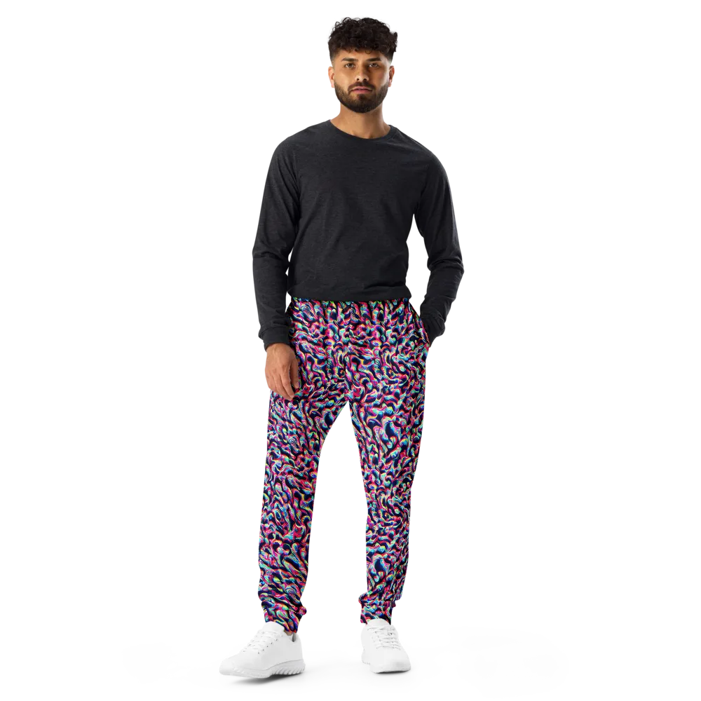 The Chromatic Wave on Men's Joggers — Front