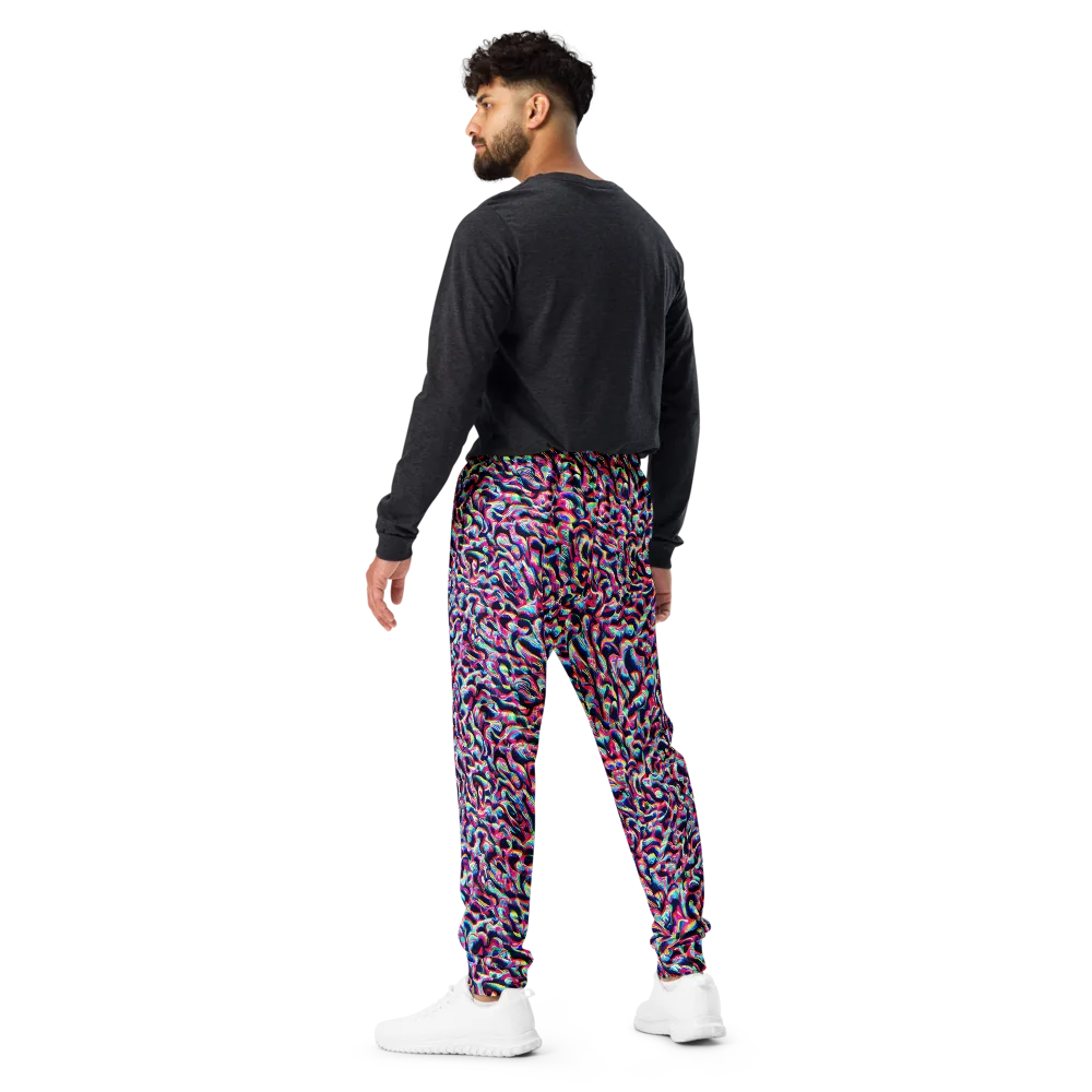 The Chromatic Wave on Men's Joggers — Back