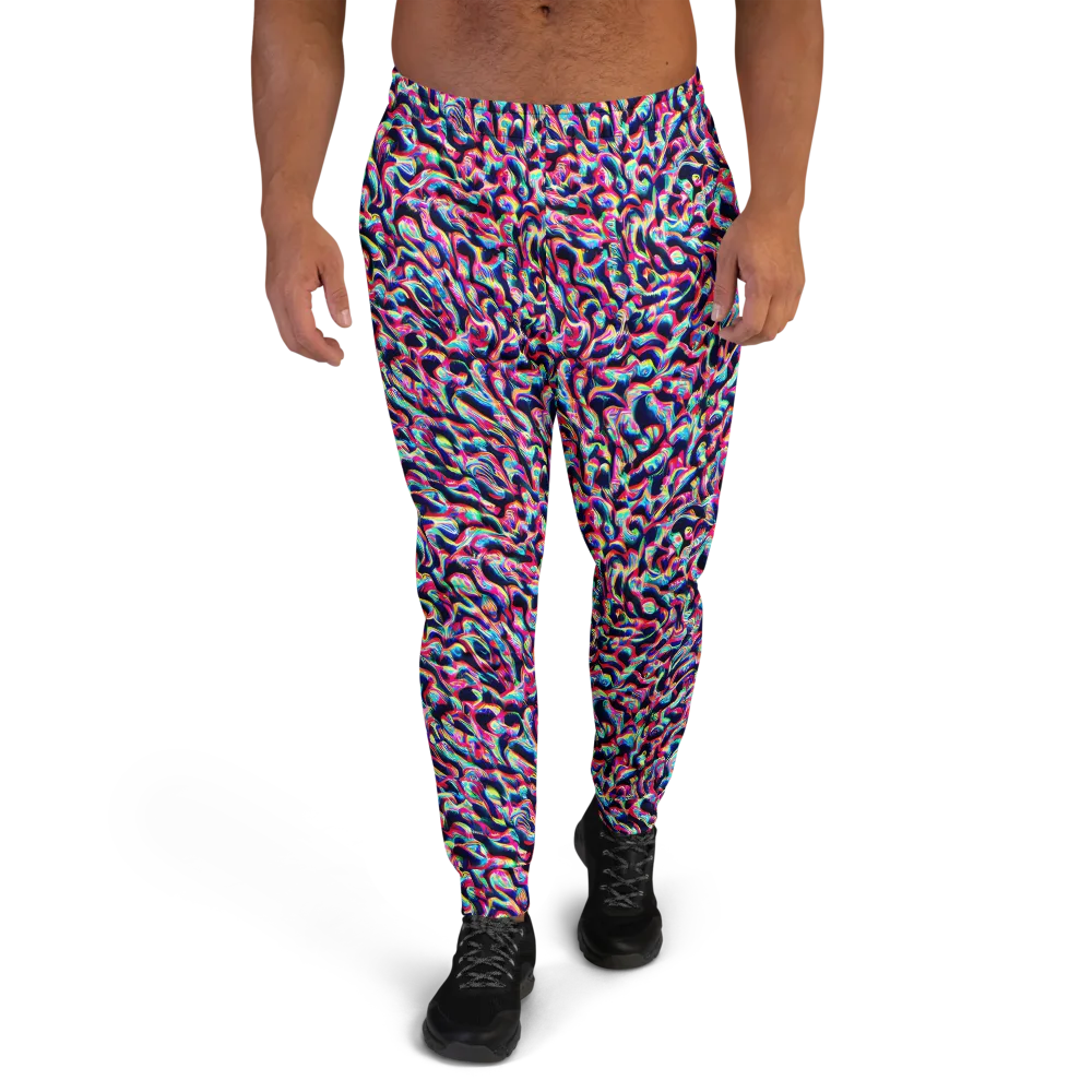 The Chromatic Wave on Men's Joggers — Front