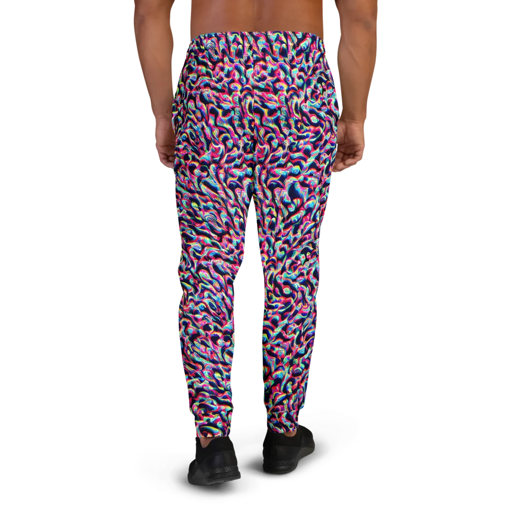 The Chromatic Wave on Men's Joggers — Back