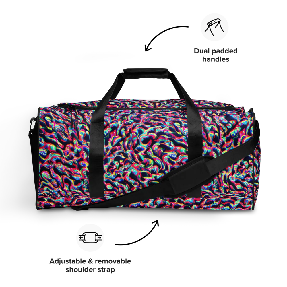 The Chromatic Wave on Duffle Bag — Front