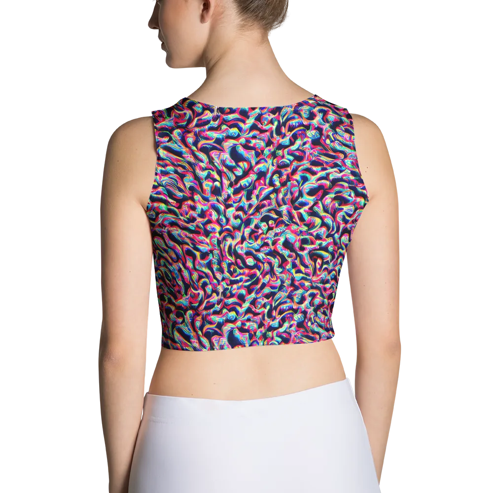 The Chromatic Wave on Crop Top — Back