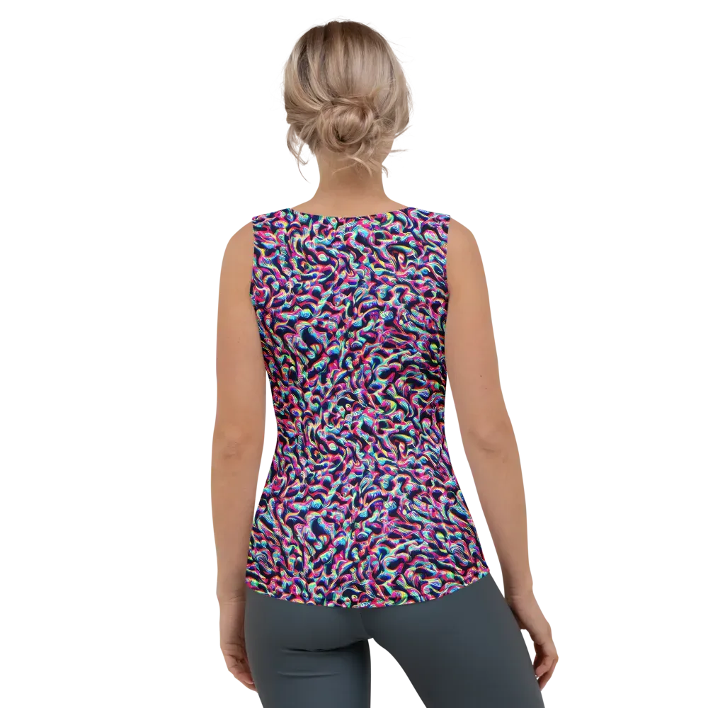 The Chromatic Wave on Women's Tank Top — Back