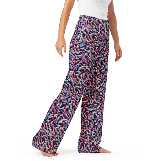 The Chromatic Wave on a Women's Pajama Pants