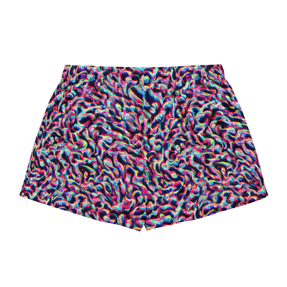 The Chromatic Wave on Women's Pajama Shorts — Back