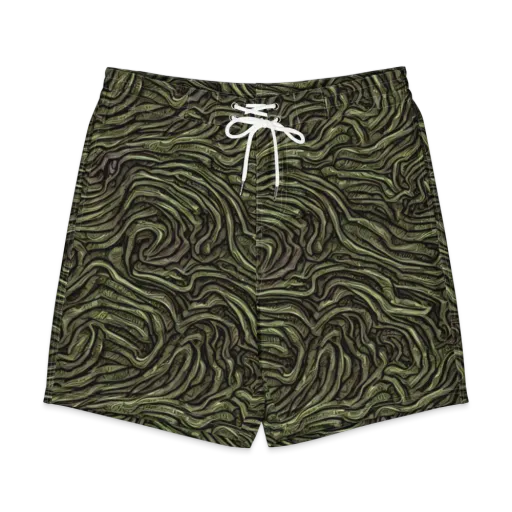 Moss Current on a Men's Board Shorts
