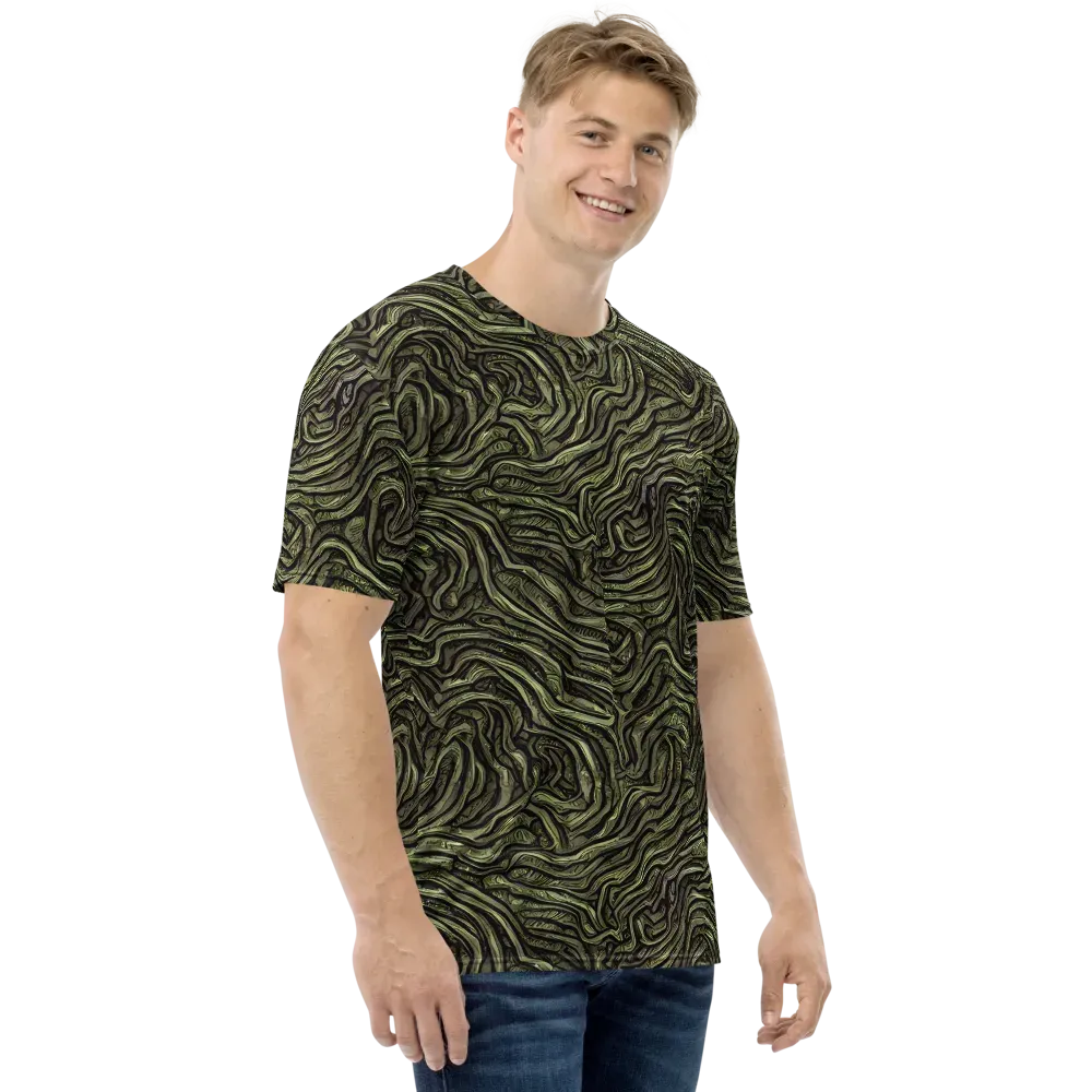 Moss Current on Men's Crew Neck T-Shirt — Right
