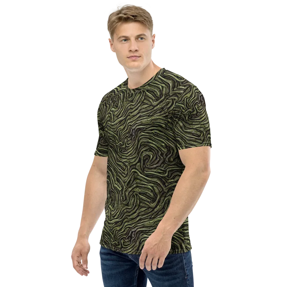 Moss Current on Men's Crew Neck T-Shirt — Left