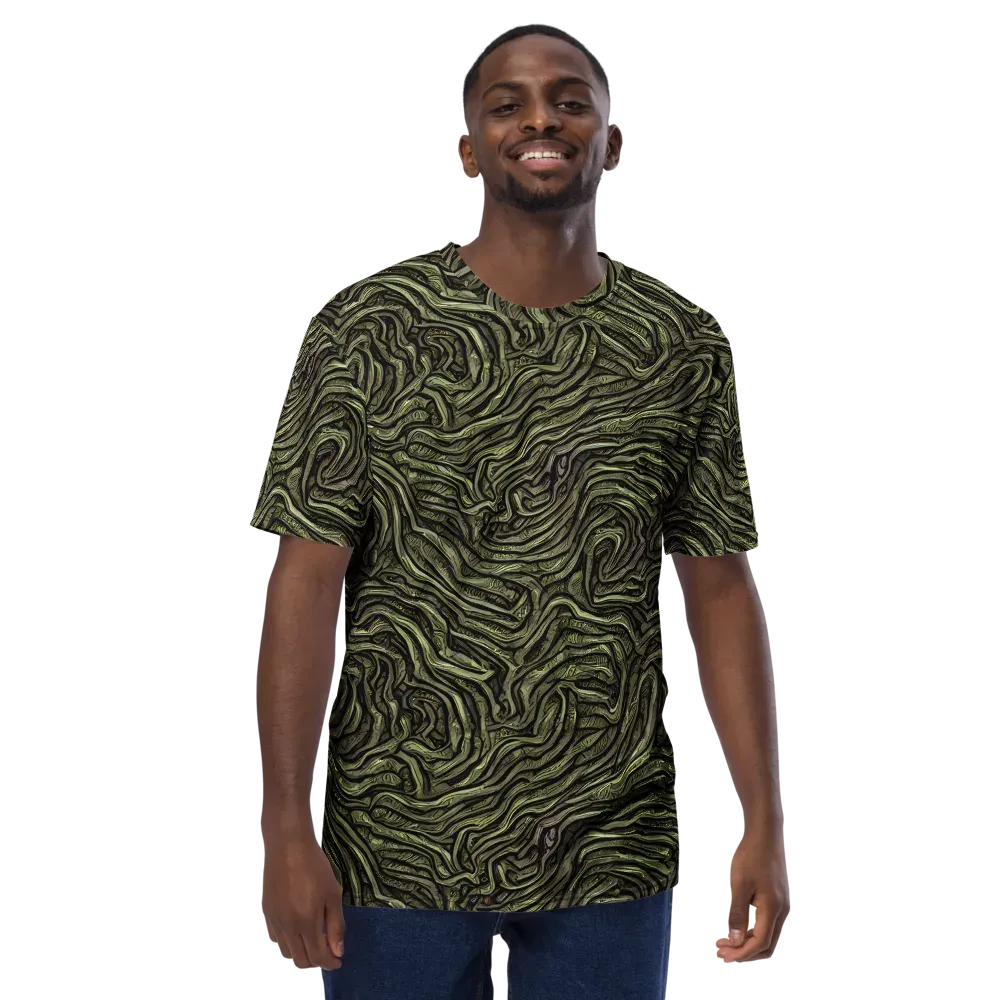 Moss Current on Men's Crew Neck T-Shirt — Front